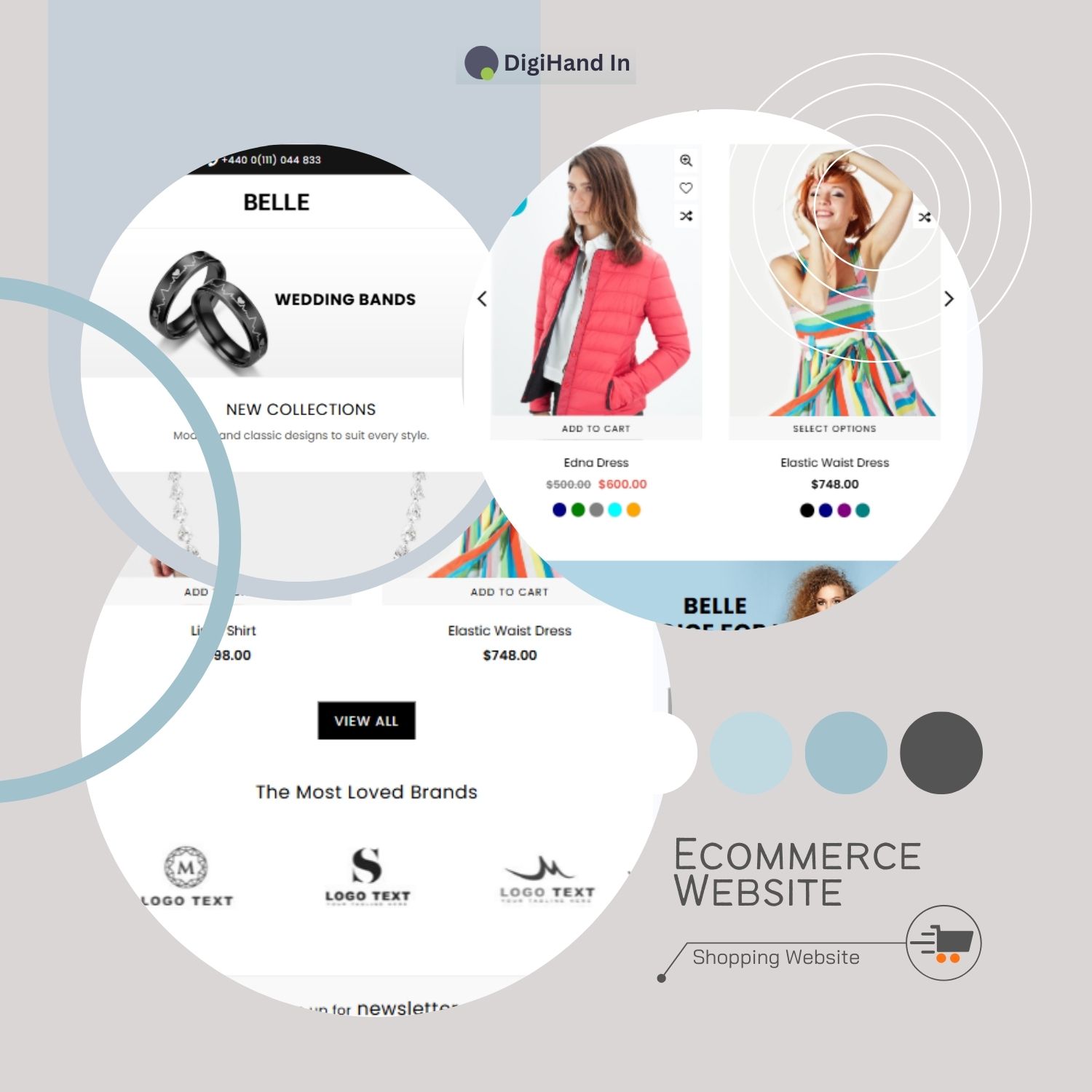 Ecommerce Website Design Sample - website design company india , pune , digihand In